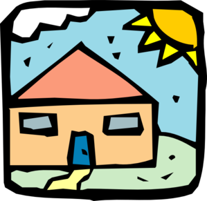 House In The Sun Clip Art
